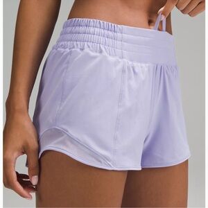 Lululemon Hotty Hot HIGH Rise Shorts - Lilac size 0